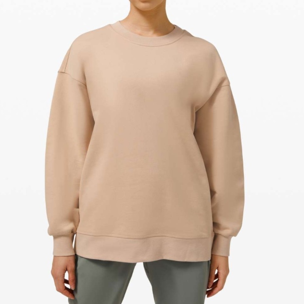 lululemon athletica Beige Crew Neck Sweater